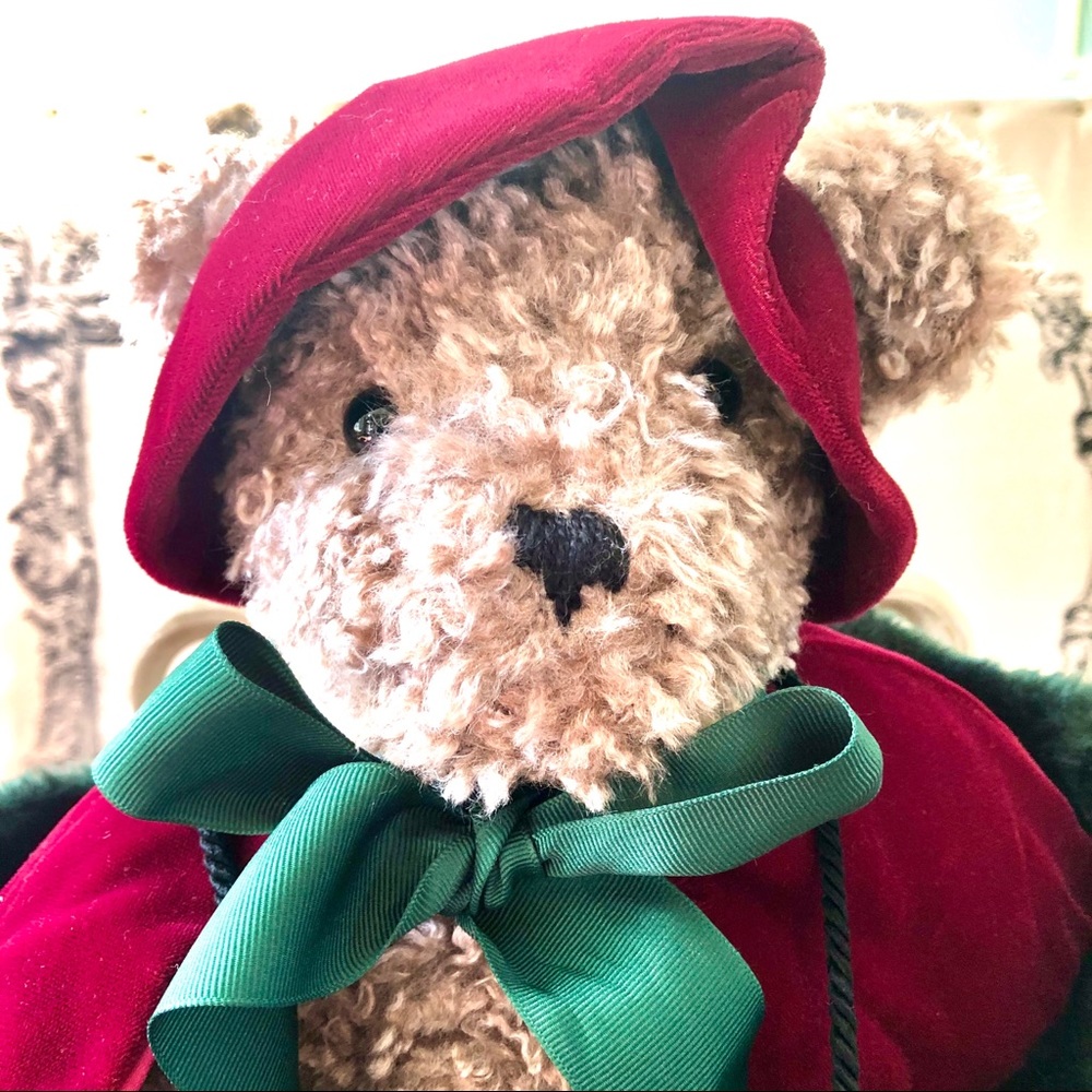 Vermont Teddy Bear Victorian Christmas Bear Rare